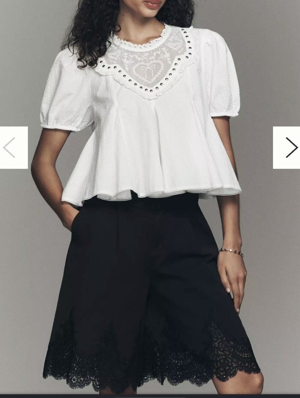 NWT★ Anthropologie Lace Hem Pants / 14 - Picture 5 of 12